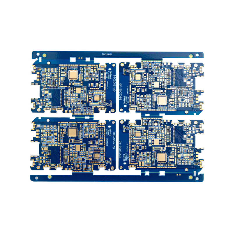 PCB Dúbailte Blue Gold Plating